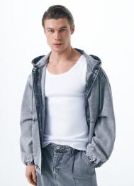 Базовая майка в рубчик, Белый OSTIN