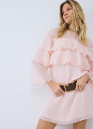 Платье мини А-силуэта с воланами, Оранжевый OSTIN