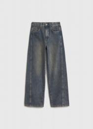 Объёмные джинсы Baggy для девочек, Серый OSTIN