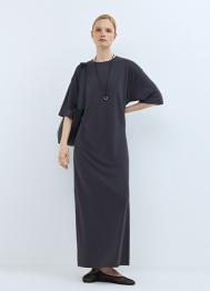 Платье-футболка из вискозы, Серый OSTIN