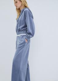 Толстовка из бархата, Синий OSTIN