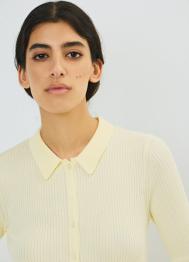 Кардиган в рубчик, Желтый OSTIN