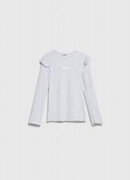 Лонгслив для девочек, Серый OSTIN