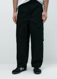 Брюки-трансформеры с карго-карманами, Черный OSTIN