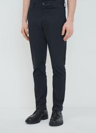 Брюки-чиносы из твила, Черный OSTIN