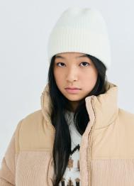 Вязаная шапка для девочек, Белый OSTIN