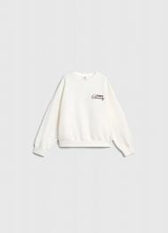 Свитшот с принтом для девочек, Бежевый OSTIN