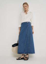 Рубашка изо льна с вискозой, Белый OSTIN