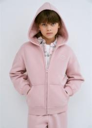 Толстовка на молнии для девочек, Розовый OSTIN