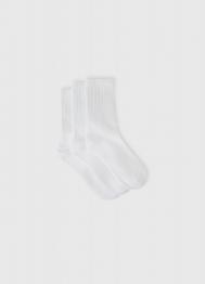 Носки для девочек, 3 пары, Белый OSTIN