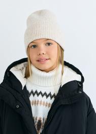 Вязаная шапка для девочек, Бежевый OSTIN
