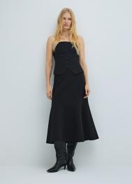 Юбка годе, Черный OSTIN