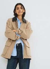 Куртка-рубашка из хлопка, Бежевый OSTIN