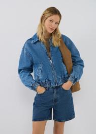Джинсовый бомбер, Синий OSTIN