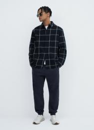 Джоггеры из эластичной ткани, Голубой OSTIN