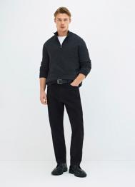 Брюки Slim из твила, Черный OSTIN