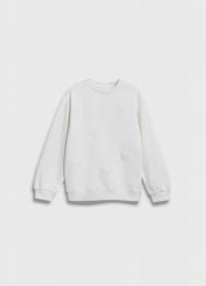 Свитшот с объёмным принтом для девочек, Бежевый OSTIN