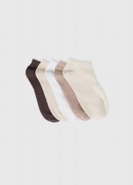 Короткие носки, 5 пар, Бежевый OSTIN
