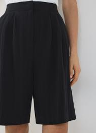 Шорты со складками, Черный OSTIN