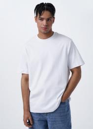 Базовая футболка из хлопка, Белый OSTIN