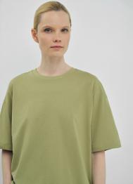 Базовая футболка оверсайз, Зеленый OSTIN