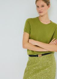 Джемпер с кашемиром, Зеленый OSTIN