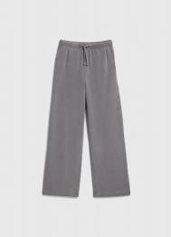 Трикотажные брюки с эффектом стирки для девочек, Серый OSTIN