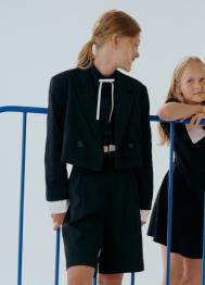 Шорты-бермуды для девочек, Черный OSTIN