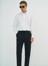 Классические брюки Slim fit, Черный OSTIN