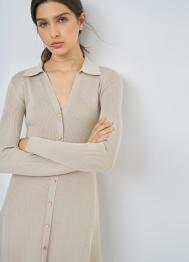 Вязаное платье мини, Бежевый OSTIN