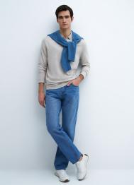 Прямые джинсы, Голубой OSTIN