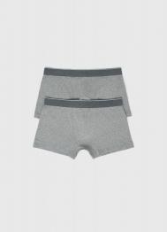 Базовые трусы-транки, 2 шт., Серый OSTIN