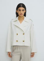 Укороченный плащ, Бежевый OSTIN