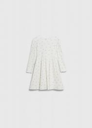 Трикотажное платье c принтом для девочек, Белый OSTIN