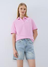 Прямые шорты со средней посадкой, Голубой OSTIN