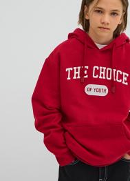 Худи с вышивкой для мальчиков, Красный OSTIN