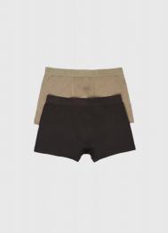 Базовые трусы-транки, 2 шт., Коричневый OSTIN