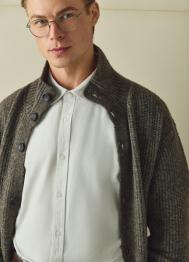 Рубашка из канваса, Белый OSTIN