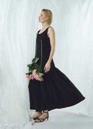 Платье А-силуэта из лиоцелла, Черный OSTIN