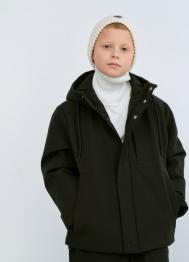 Утеплённая куртка для мальчиков, Черный OSTIN