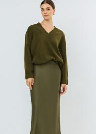 Джемпер из мягкой пряжи с шерстью, Зеленый OSTIN