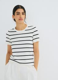 Базовый джемпер с коротким рукавом, Белый OSTIN