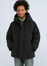 Пуховик для мальчиков, Черный OSTIN