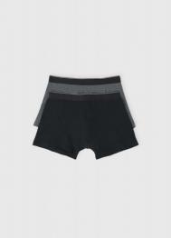 Базовые трусы-транки, 2 шт., Черный OSTIN