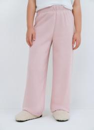 Широкие трикотажные брюки для девочек, Розовый OSTIN