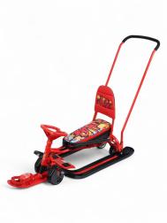 Снегокат  "Тимка спорт 6" ТС6 с граффити на красном Игрушка