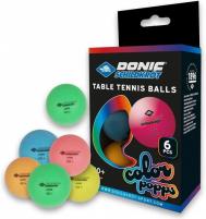 Мячики для н/тенниса DONIC COLOR POPPS 40+, 6 шт, (разноцветные), 649015 Donic-Schildkrоt
