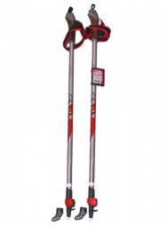 Палки для ходьбы  WALKER RED треккинговые раздвижные 100-135 STC