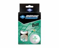 Мячики для н/тенниса DONIC ELITE 1* 40+, 6 штук, белый, 608510 Donic-Schildkrоt