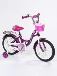 Велосипед 14"  GIRL фиолетовый Zigzag